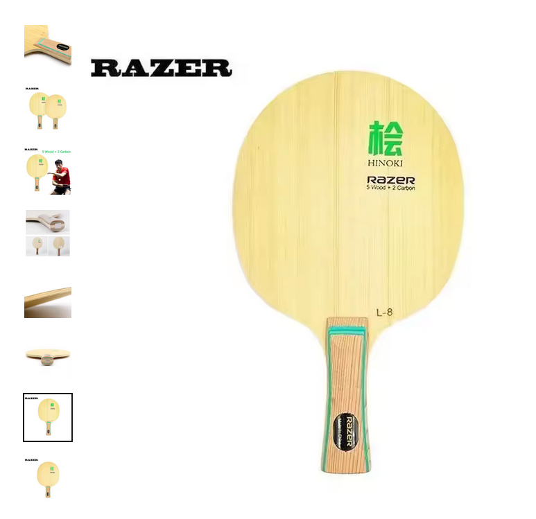 Screenshot 2025-11-01 at 09-45-19 RAZER HINOKI L8 Table Tennis Racket Blade 5 Cypress Wood 2 C...png