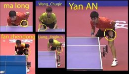 table tennis stance of the top Chinese player - table tennis stance of the top Chinese player