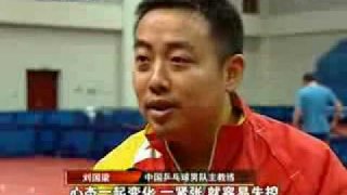 Liu Guoliang Serving Demonstration