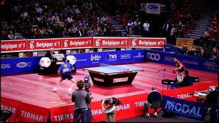 matchpunt Wang Jian Jun - Timo Boll