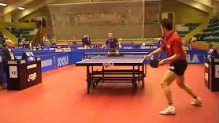 Alan Cooke amazing table tennis rally