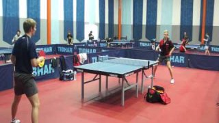 Ruwen Filus treinando no Aberto do Brasil
