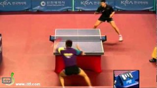 Dimitrij Ovtcharov vs Yang Zi[Korea Open 2011]