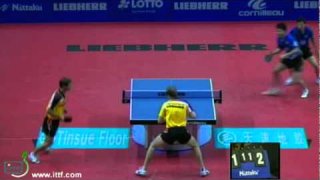 Bastian Steger/Patrick Baum vs Tianyi Jiang/Chu Yan Leung[World Team Cup 2011]