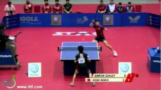 Simon Gauzy vs Koki Niwa[WJTTC 2011]