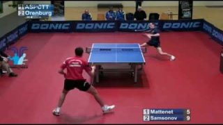 Adrien Mattenet vs Vladimir Samsonov[ECL 2011/2012]
