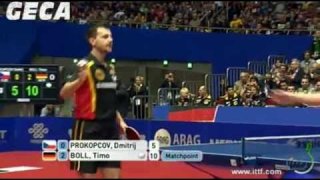 Timo Boll vs Dimitrij Prokopcov[WTTTC 2012]
