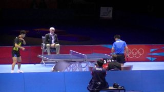 London 2012 olympics Table Tennis Men's Finals - Zhang Jike vs Wang Hao  (4th set)