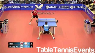 Timo Boll Vs Wang Xi: Match 4 [German league 2012/2013]