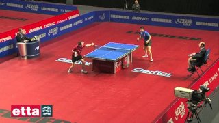 Paul Drinkhall against Olympic gold medallist Ma Long - LIEBHERR Men's World Cup 2012