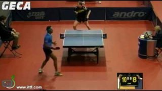 Patrick Baum vs Achanta Sharath Kamal[Polish Open 2012]