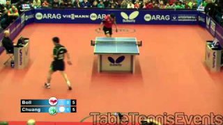 Timo Boll Vs Chuang Chih Yuan: Match 4 [German League 2012/2013]