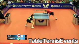 Christian SÃ¼ÃŸ Vs Paul Drinkhall: Match 3 [German League 2012//2013]