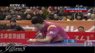 2012/13 China Super League (mt-final) MA Long - XU Xin [Full Match/Short Form]