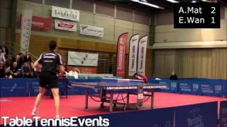 Adrien Mattenet Vs Eugene Wang Zhen : 1/4 Final [ Swiss Open Lausanne 2013]