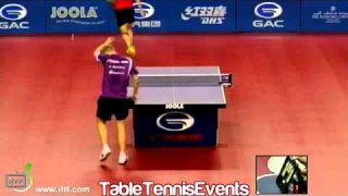 Xu Xin Vs Kasper Sternberg: Round 1 [Qatar Open 2013]