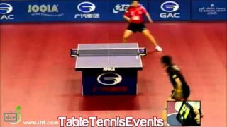 Xu Xin Vs Li Hu: Round 2 [Qatar Open 2013]