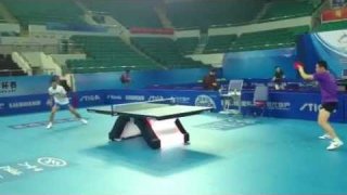 Zhang & Xu Practicing Before #ITTFWTC