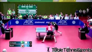 Timo Boll Vs Adrian Crisan: Match 2 [German League 2012/2013]