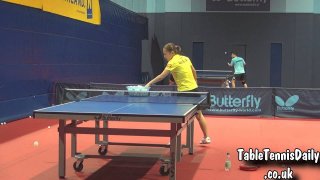 Liu Shiwen Serve Practice at the WSA for WTTC 2013