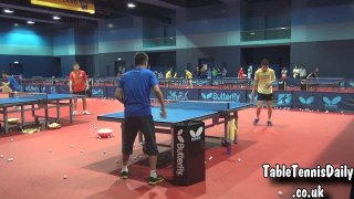 Ma Long Super Forehand - Multi Ball at the WSA - Day 2