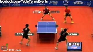 K. Chan/K. Matsudaira Vs Q. Robinot/W. Liqin: Round 1 [Japan Open 2013]
