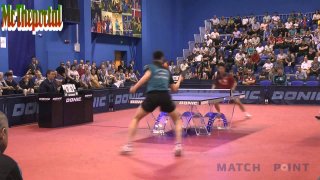 Table Tennis ECL 2014 FINAL - Dimitrij Ovtcharov Vs  Wang Jian Jun -
