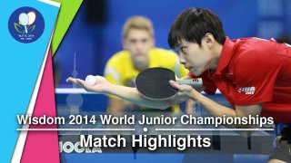 2014 Junior Worlds Highlights: Anton Kallberg (SWE) Vs Yu Ziyang (CHN)