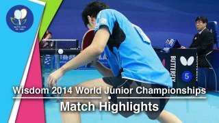 2014 Junior Worlds Highlights: Yuto Muramatsu Vs Lee Jangmok (Round Of 16)