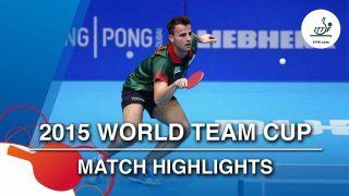 2015 World Team Cup Highlights: APOLONIA Tiago vs OSHIMA Yuya (1/4)