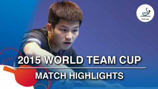 2015 World Team Cup Highlights: FAN Zhendong vs CHIANG Hung-Chieh ( 1/2)