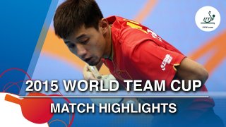 2015 World Team Cup Highlights: ZHANG Jike vs CHEN Chien-An ( 1/2)