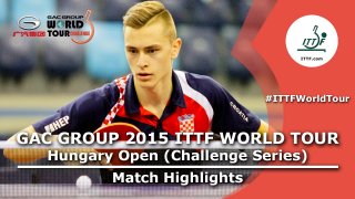 Hungary Open 2015 Highlights: Filip Zeljko Vs Jakub Dyjas (U21 Semifinal)