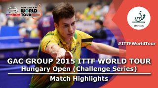 Hungary Open 2015 Highlights: Kenji Matsudaira Vs Antoine Hachard (Round Of 16)