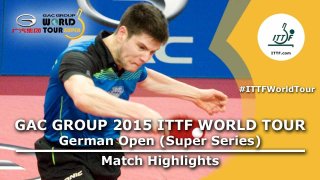German Open 2015 Highlights: YOSHIDA Masaki vs OVTCHAROV Dimitrij (1/16)
