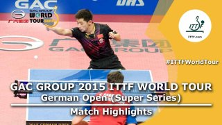 German Open 2015 Highlights: SAMSONOV Vladimir vs ZHANG Jike (1/4)