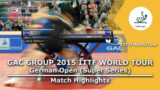 German Open 2015 Highlights: MA Long vs OVTCHAROV Dimitrij (1/2)