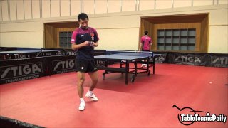 Zhang Jike Forehand Topspin Training 2015!
