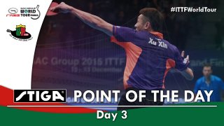 Amazing point between Xu Xin and Samsonov (Day 3 shot of the day)