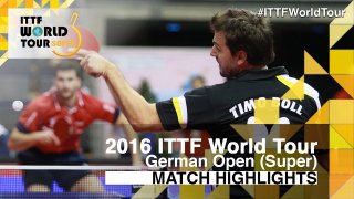 Timo Boll vs Andrej Gacina (Round 16)