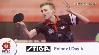 Amazing point by Liam Pitchford! Day 6!