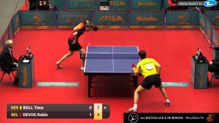 Timo Boll vs Robin Devos