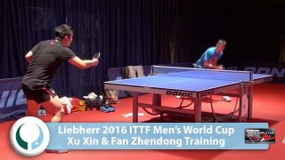 Fan Zhendong & Xu Xin Training - World Cup 2016