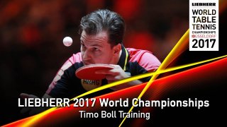 Timo Boll Training - World Championships 2017
