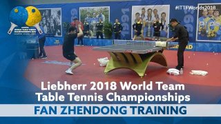 Fan Zhendong Multi Ball Training | World Team Championships 2018