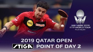 Timo Boll hits swap hand passing shot against Ma Long!