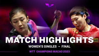 Chen Meng vs Wang Manyu | WS Final | WTT Champions Macao 2023