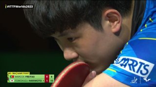Tomokazu  Harimoto vs Marcos Freitas | R64 | World Table Tennis Championships 2023