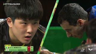 Mihai Bobocica vs Tomokazu Harimoto | R16 | World Table Tennis Championships 2023