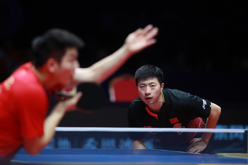 Munich, Germany. 18th Aug, 2022. Table Tennis: European Championship,  Doubles, Women, Final, Samara/Dragoman (Romania) - Polcanova  (Austria)/Sz·cs (Romania): Sofia Polcanova and Bernadette Szocs (r) in  action. Credit: Kolbert-Press/Gamel/dpa/Alamy Live